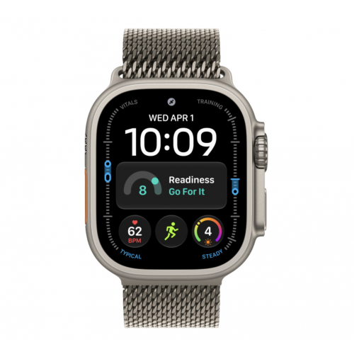 Apple Watch Ultra 4 GPS+Cellular, 49 мм, Natural Titanium, Milanese Loop (Natural)
